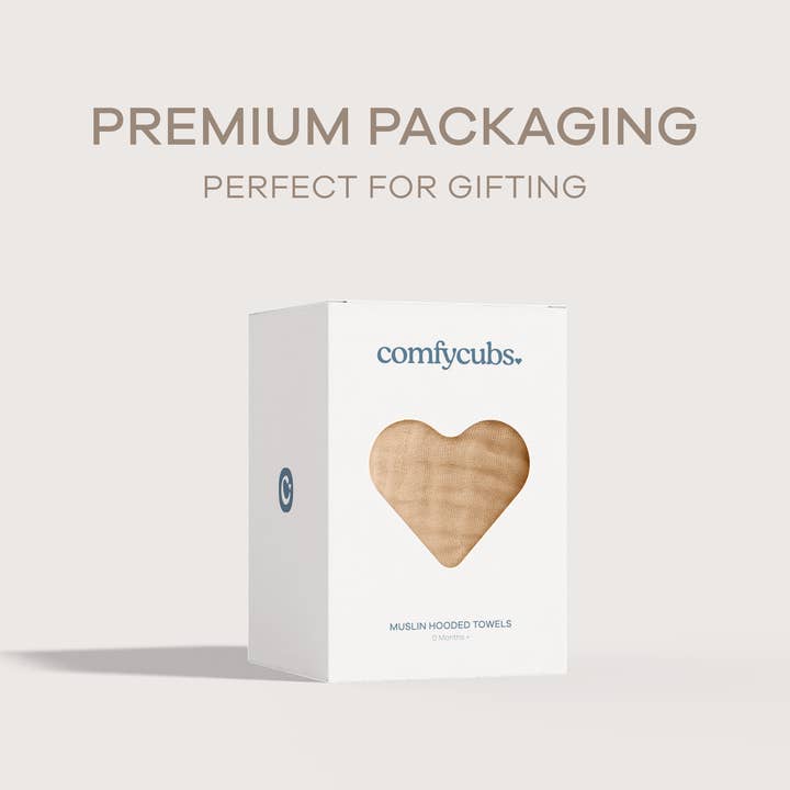 Comfy Cubs - Wholesale Hooded towel – Child & baby - Hooded Baby Towel, 6 Layer 100% Muslin Cotton by Comfy Cubs28