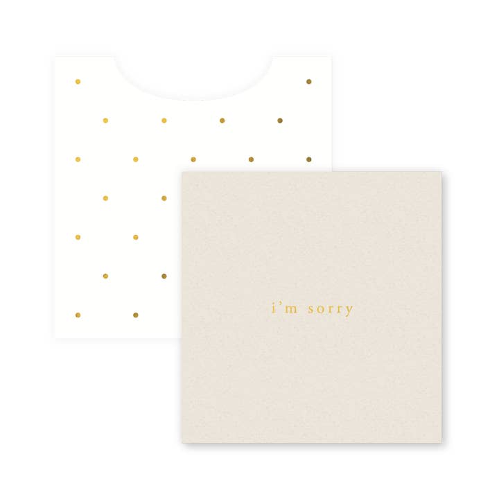 I’m Sorry Mini Enclosure for wholesale by Smitten on Paper