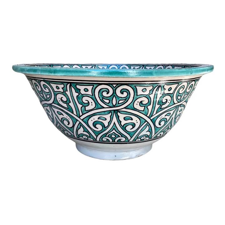Moroccan Sink - Wholesale Bathroom Accessory Set - Hand-Painted Bathroom & Kitchen Sink1