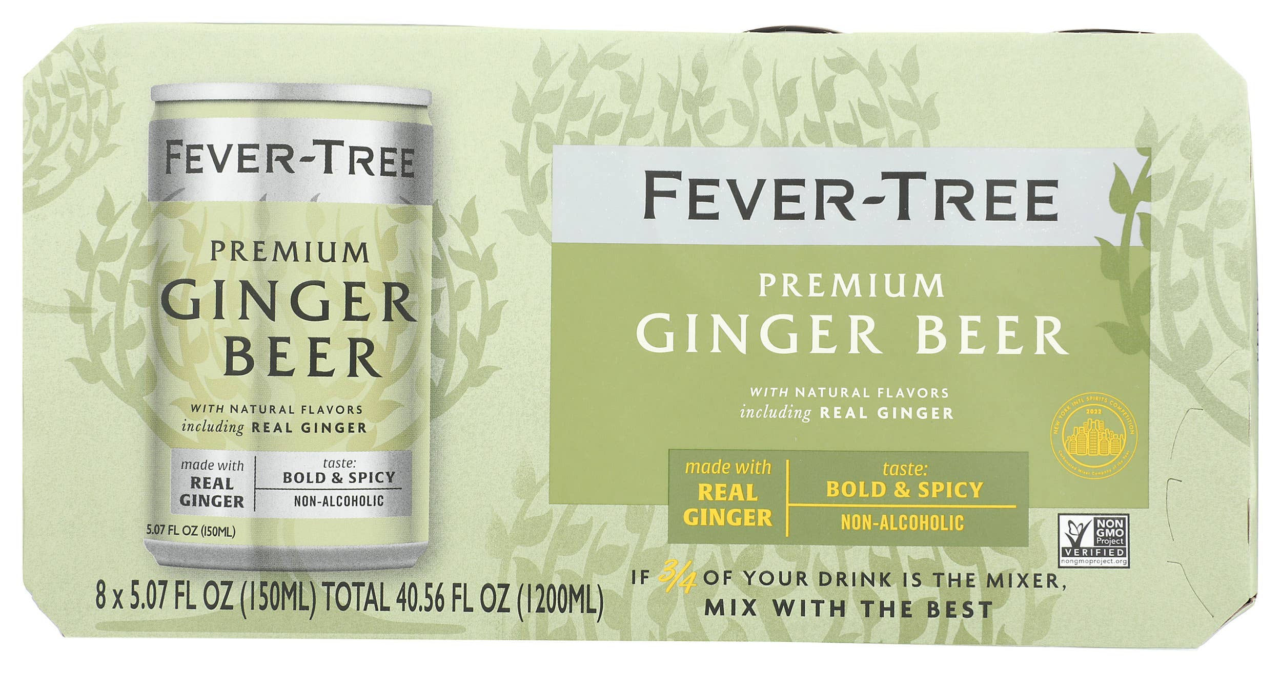 KeHE Distributors, LLC - Wholesale Soda/Carbonated Drink - Fever-Tree Premium Ginger Beer, 8 cans - 40.56 fl oz0
