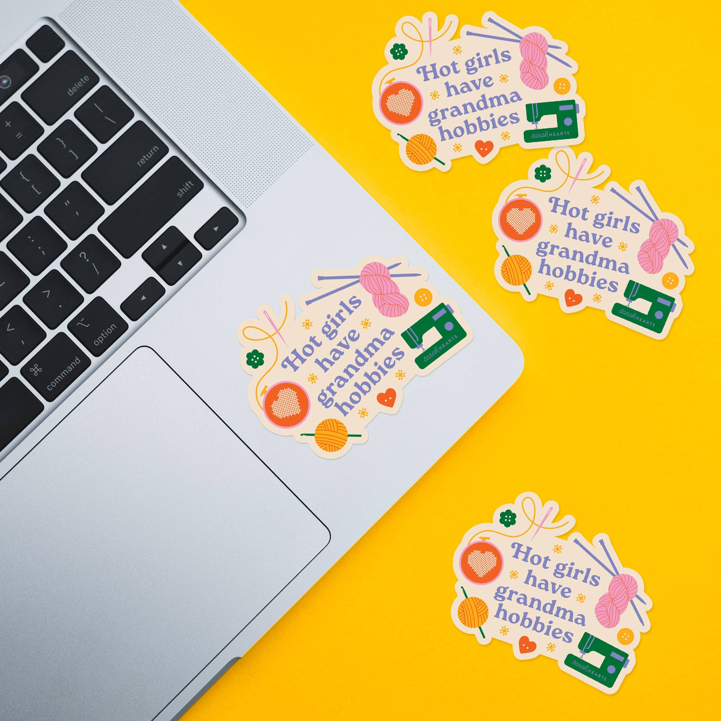 Sarah Hearts - Wholesale Sticker - Hot Girls Have Grandma Hobbies Sticker - Vinyl Waterproof1