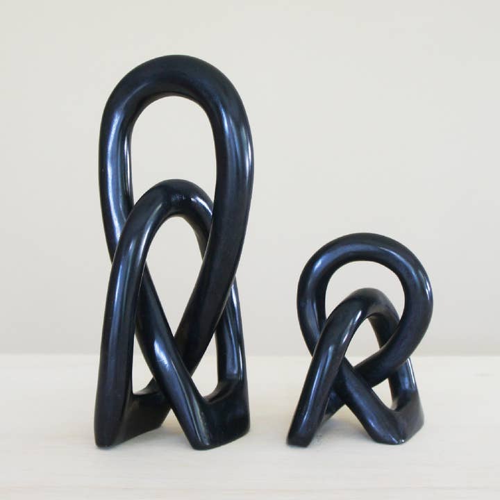 Venture Imports LLC - Wholesale Sculpture - Black Wedding Knots