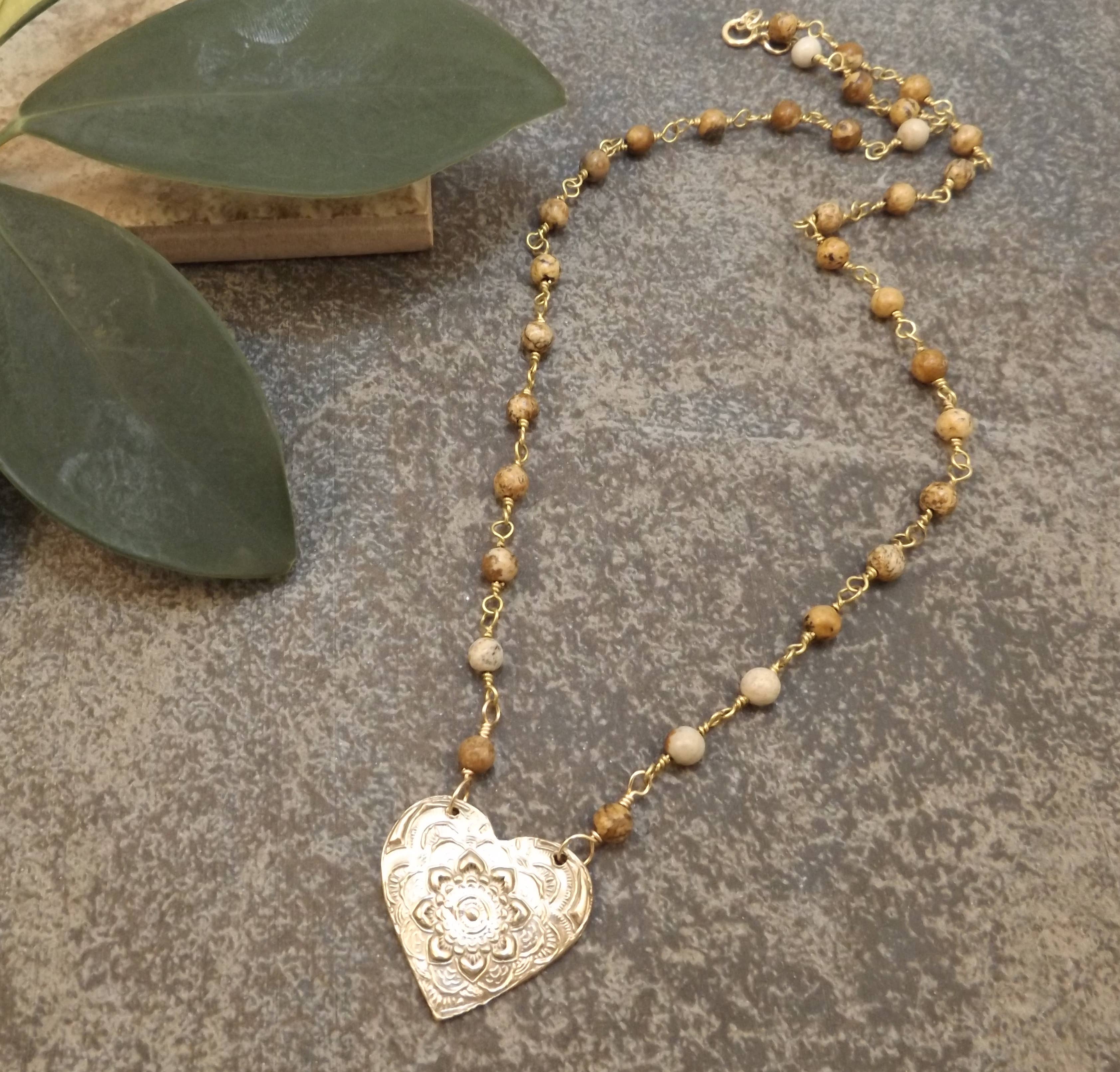 Felicity Jewelry Designs - Wholesale Pendant/Charm Necklace - Brynn - Mandala Heart Necklace1