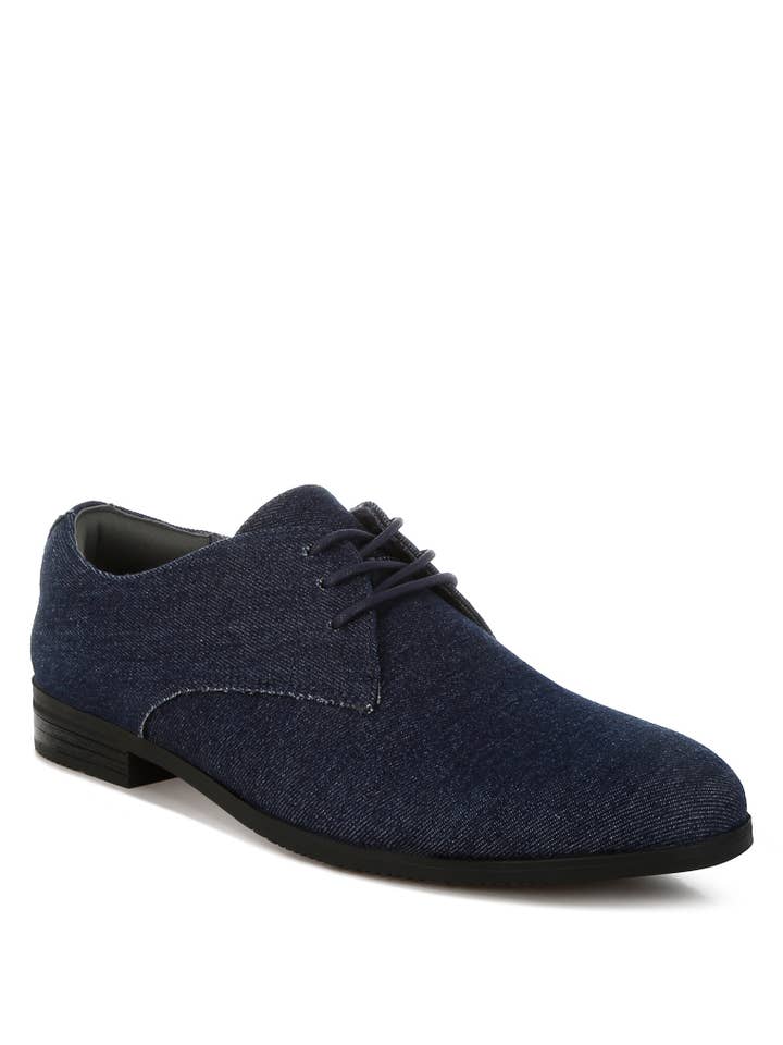 Chaussures Oxford en denim pour hommes Zapier pour la vente par Rag Company