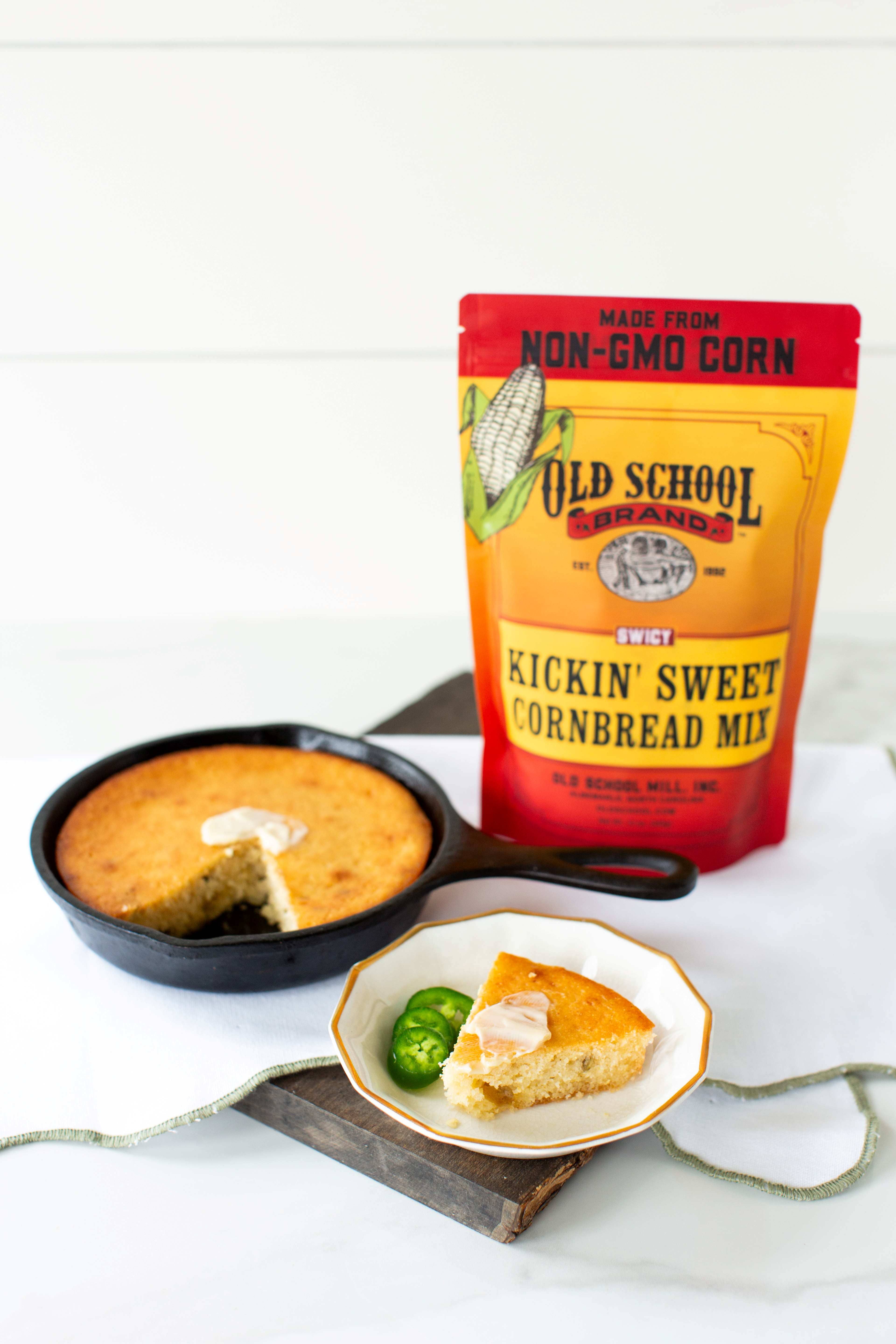 Old School Brand™ - Wholesale Cornbread Mix - Kickin' Sweet Cornbread Mix2