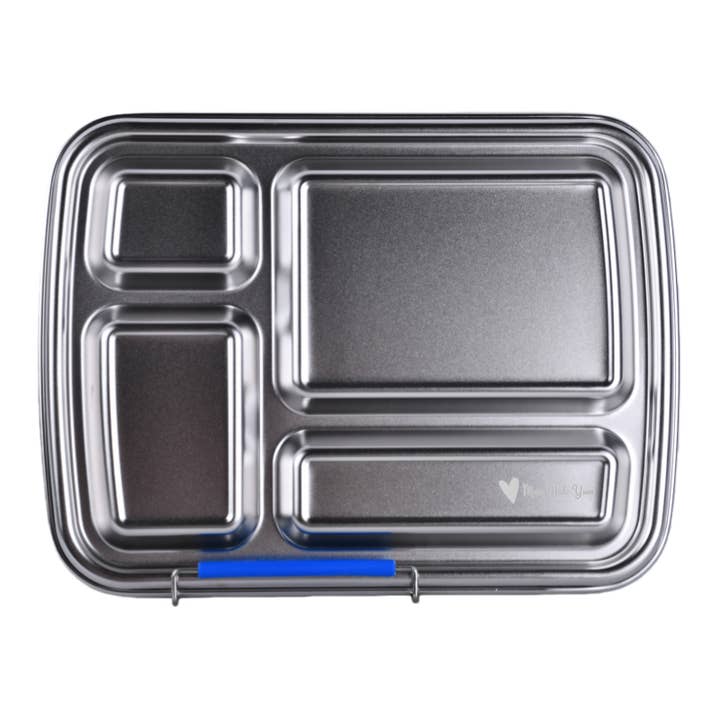 Mighty Stainless Steel 4-Compartment Lunchbox - Blue - PRE ORDER for wholesale by Mum Made Yum