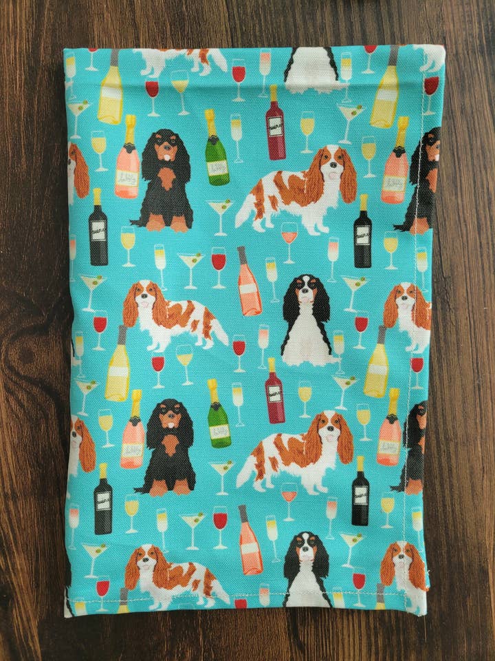 King Charles Cavalier tea towel for wholesale by Life of Daisy Co.