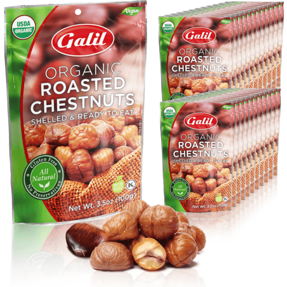 Galil Brands – wholesale Nuts – Organic Roasted Chestnuts | Shelled & Ready to Eat | 3.5 oz9