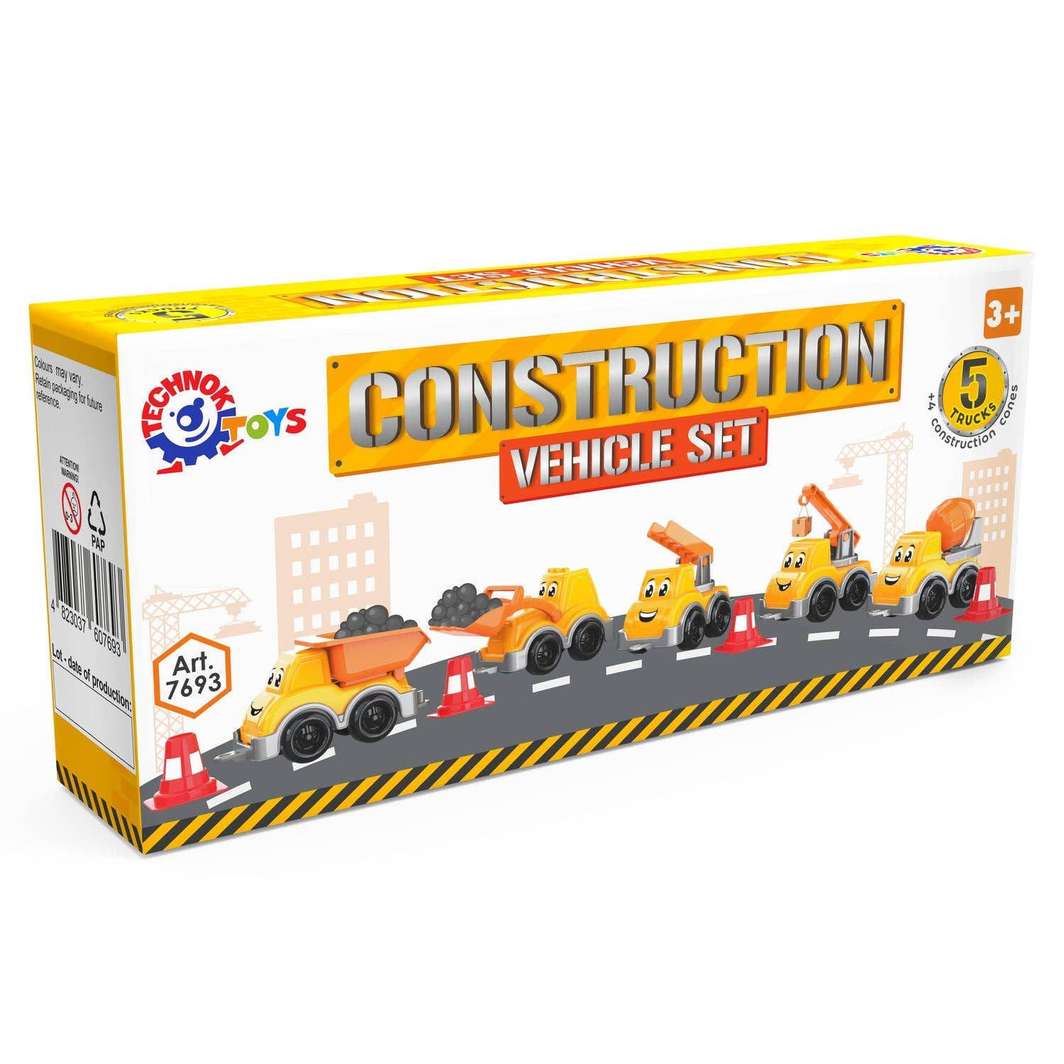 Fainotoys - Wholesale Toy Car/Truck - Kids - TECHNOK Assorted Construction Truck Toys - Kids Construction0