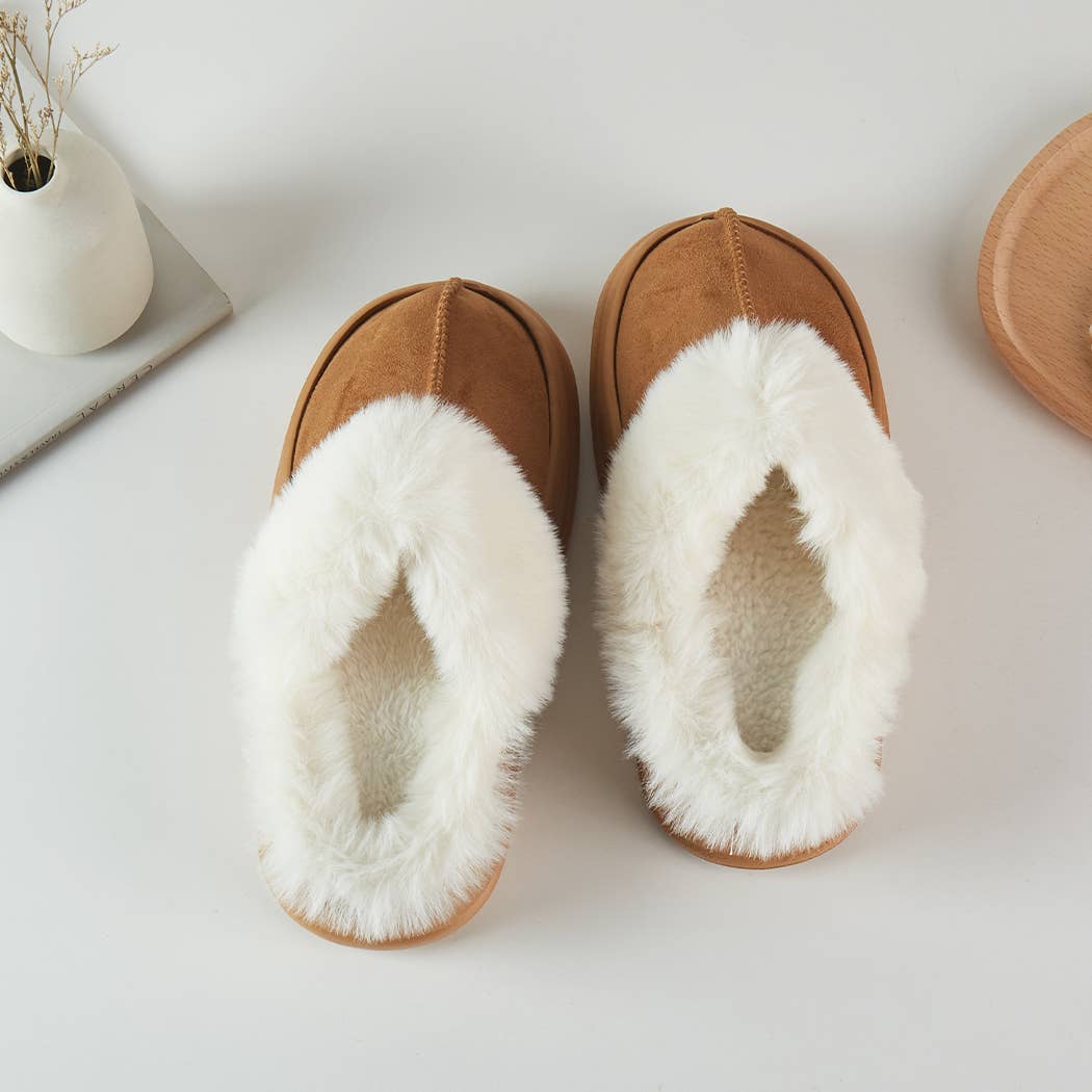 Fashion City - Vente Chaussons – unisexe - Pantoufles Soft Home classiques en daim2