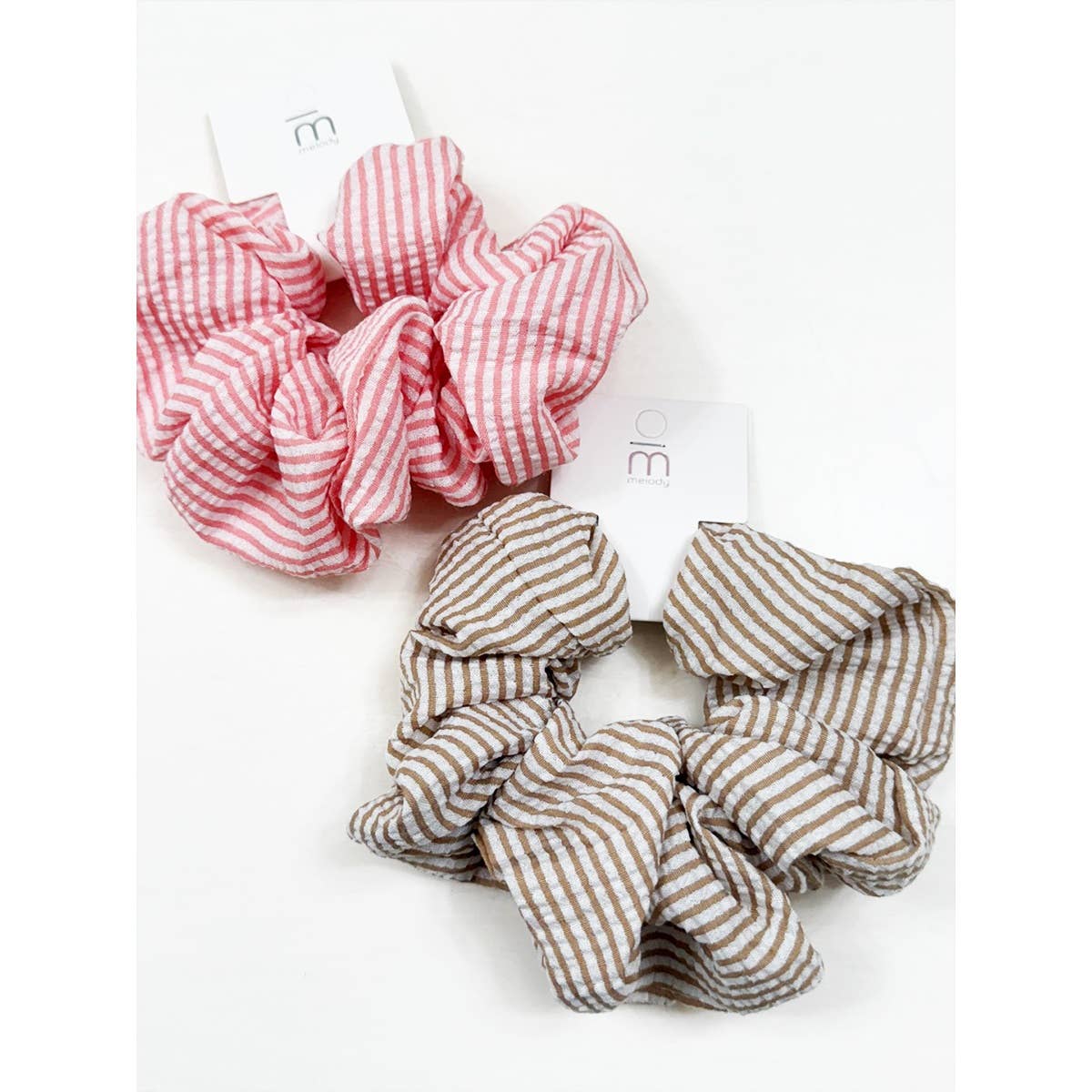 MIX COLOR Stripe Pattern Large Scrunchie for wholesale on Faire1