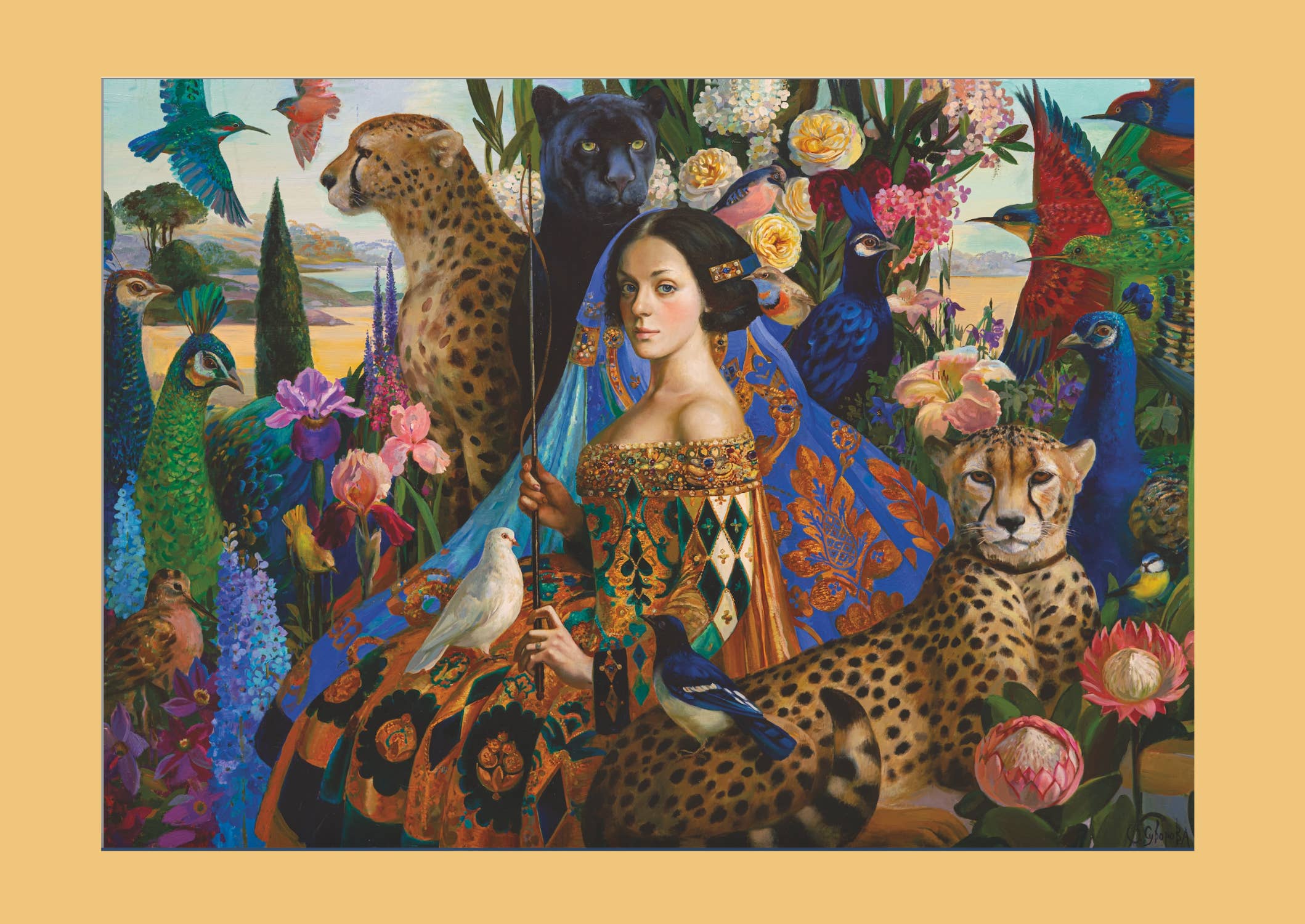 Art & Fable Puzzle Company, LLC - Wholesale Puzzle - Adult - The Tamer; 1000-pc Velvet-Touch Jigsaw Puzzle1