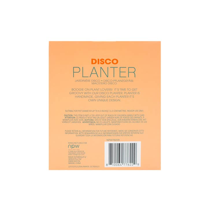 NPW - Wholesale Plant Pot - Disco Tabletop Planter