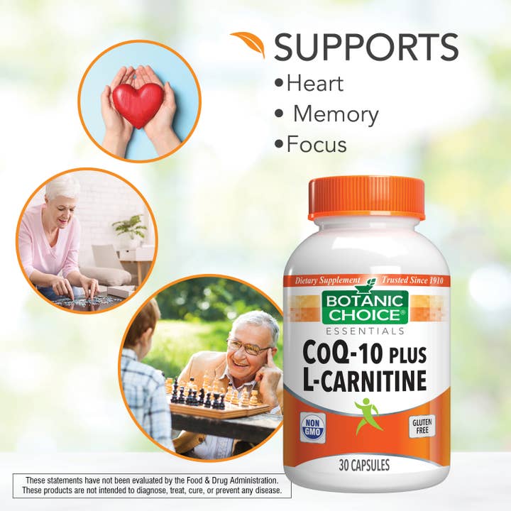 Botanic Choice – wholesale Oral supplement/vitamin – Botanic Choice CoQ-10 Plus L-Carnitine - 30 Capsules4