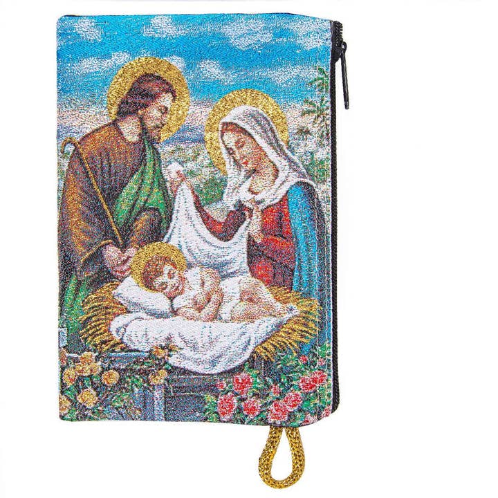 Bolsa de moedas com motivo cristão 6 - 10x15cm por atacado de cotonIQ