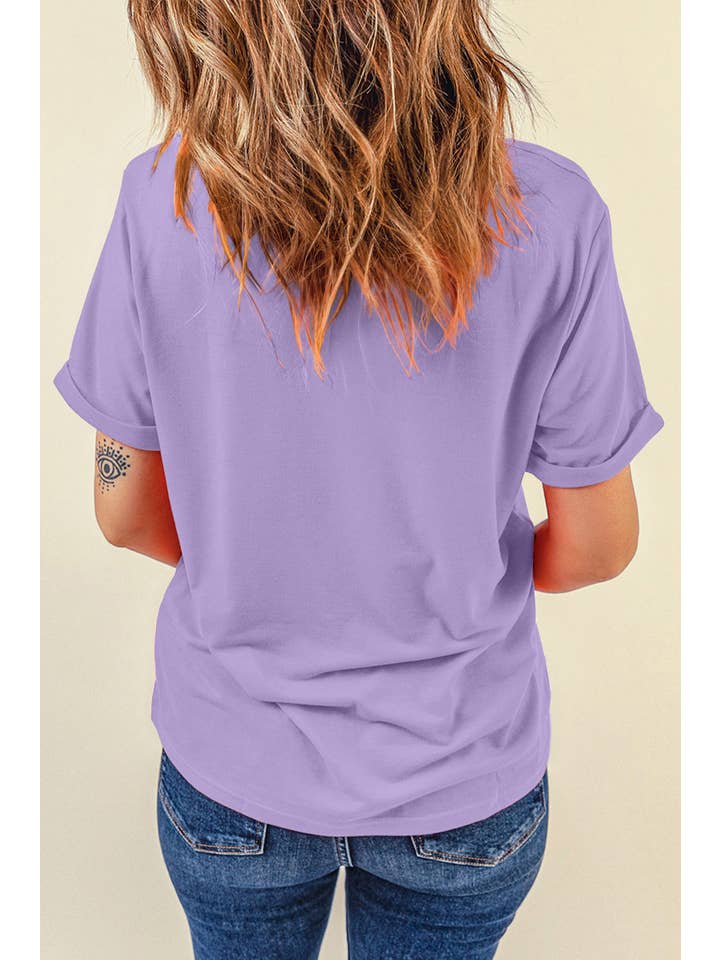 PRETTY BASH - Wholesale T-Shirt - Women's - Solid Short Sleeve Crew Neck Tee68
