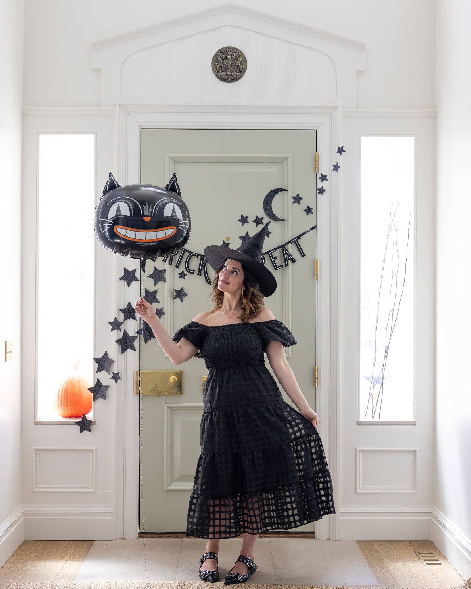 My Mind’s Eye - Wholesale Balloon - VHP1116 - Vintage Halloween Cat Mylar Balloon2