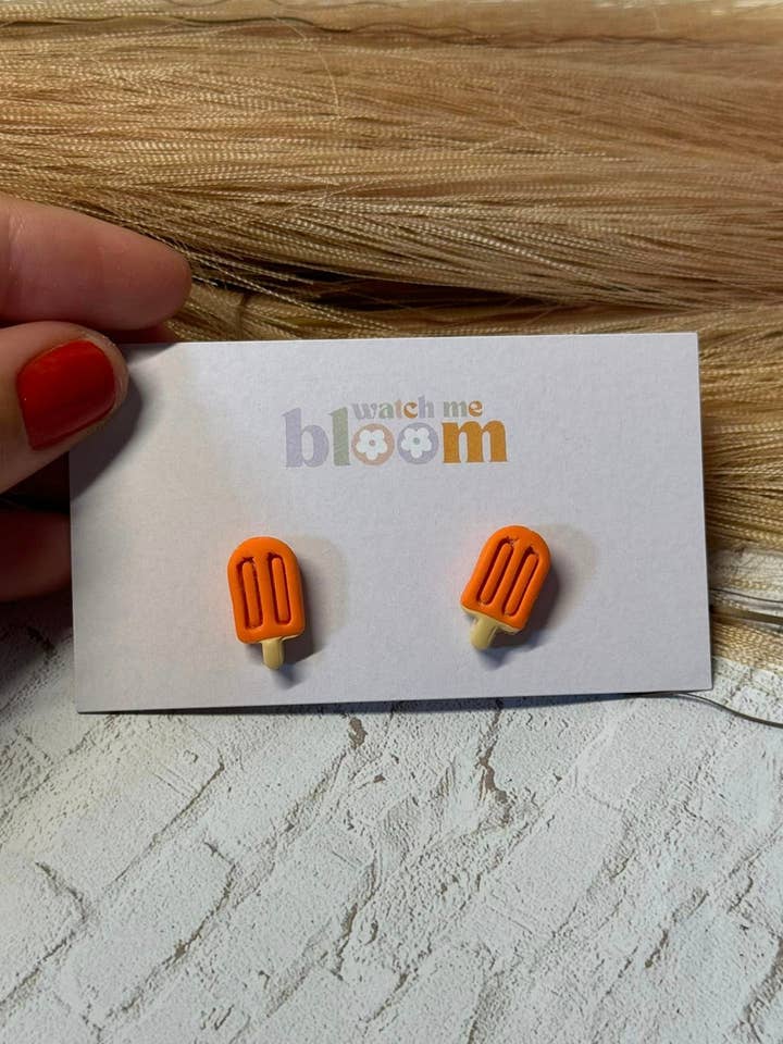 Popsicle Studs | Oorbellen van polymeerklei voor wholesale door Watch Me Bloom
