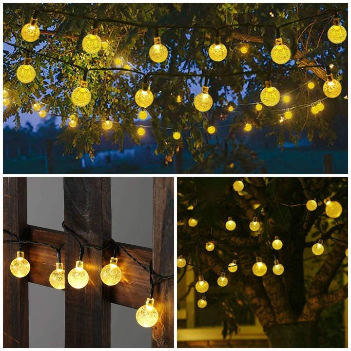Perfect Holiday - Wholesale String Lights - Perfect Holiday 30 LED Solar String Light bulbs - Warm White