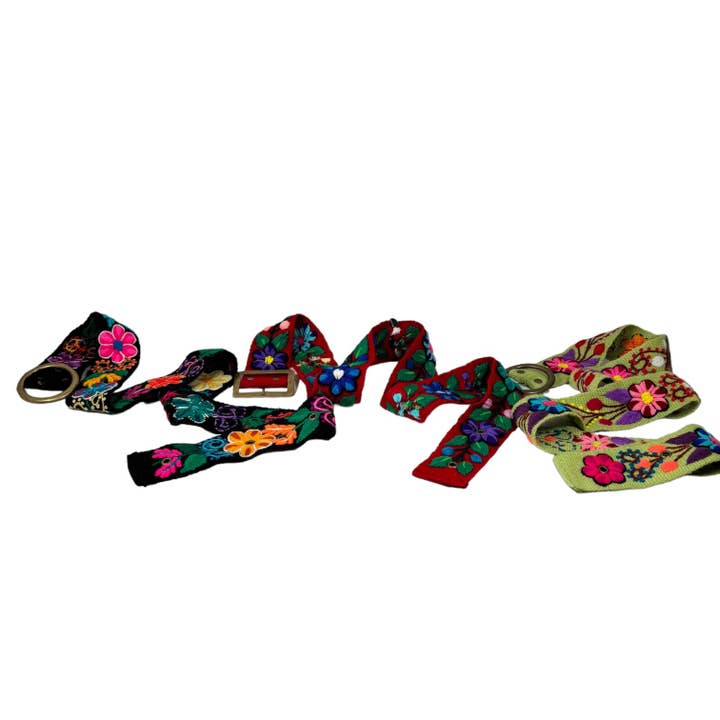 Zoe Artcrafts Corp. - Wholesale Belt - Unisex - Peruvian Handmade Embroidered Belt flower patterns4