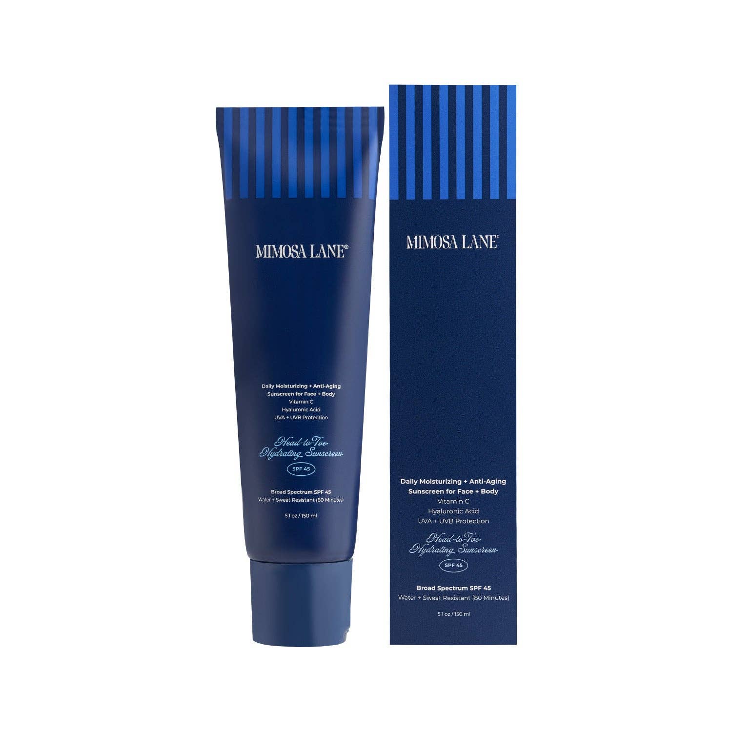 Mimosa Lane - Wholesale Sunscreen - Moisturizing+Anti-Aging SPF 45 (Face+Body)1