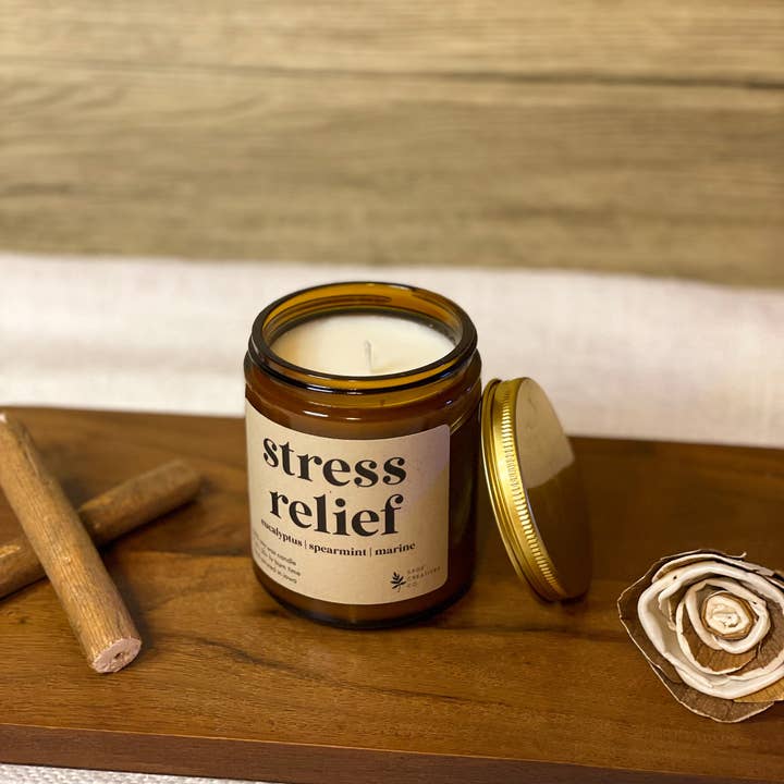 Sage Candle Co. - Vente Bougie en bocal - Soulagement du stress - Bougie d'aromathérapie à 100 %7