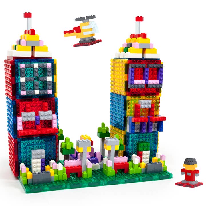PicassoTiles - Wholesale Building Set - Kids - 1016 Piece Magnetic Brick Tiles & Bricks