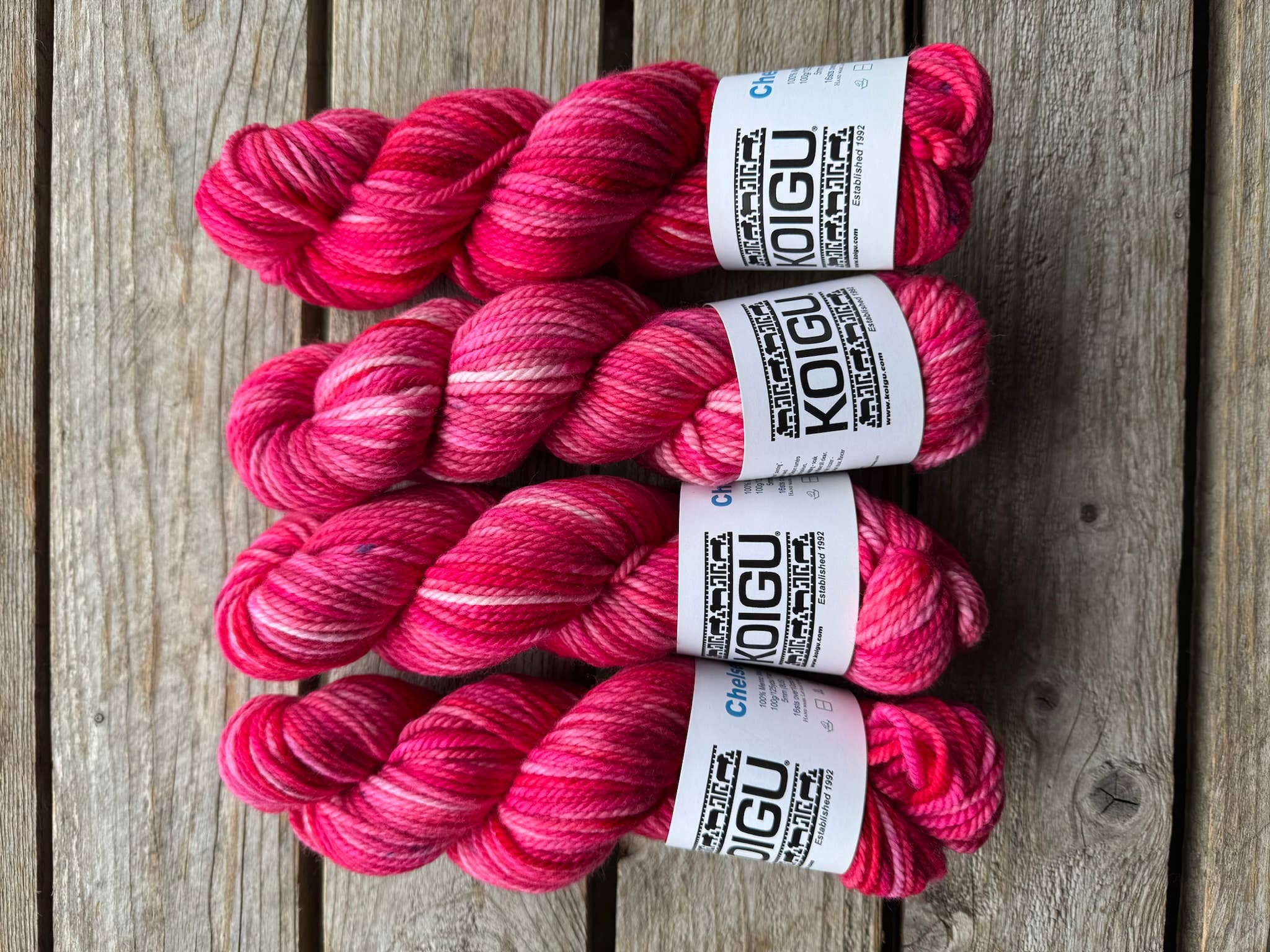 Koigu Wool Designs - Wholesale Yarn - Chelsea Aran Merino Yarn -group B15