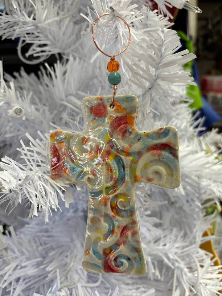 Cross Multi Colors 4in for wholesale by Melony Designs