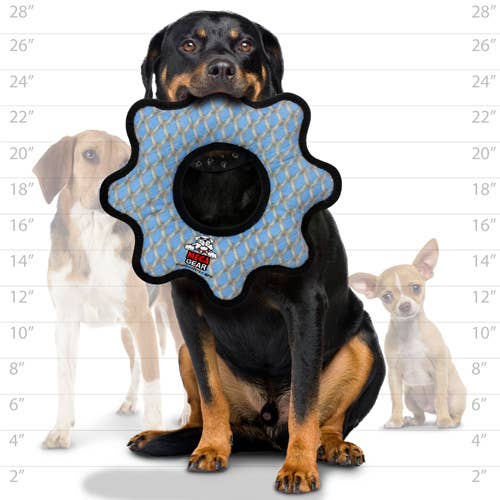 Tuffy Dog Toys - VIP Products - Wholesale Pet Squeaky Toy - Dog - Tuffy Mega Gear Ring Chain, Durable, Tough, Squeaky Dog Toy4