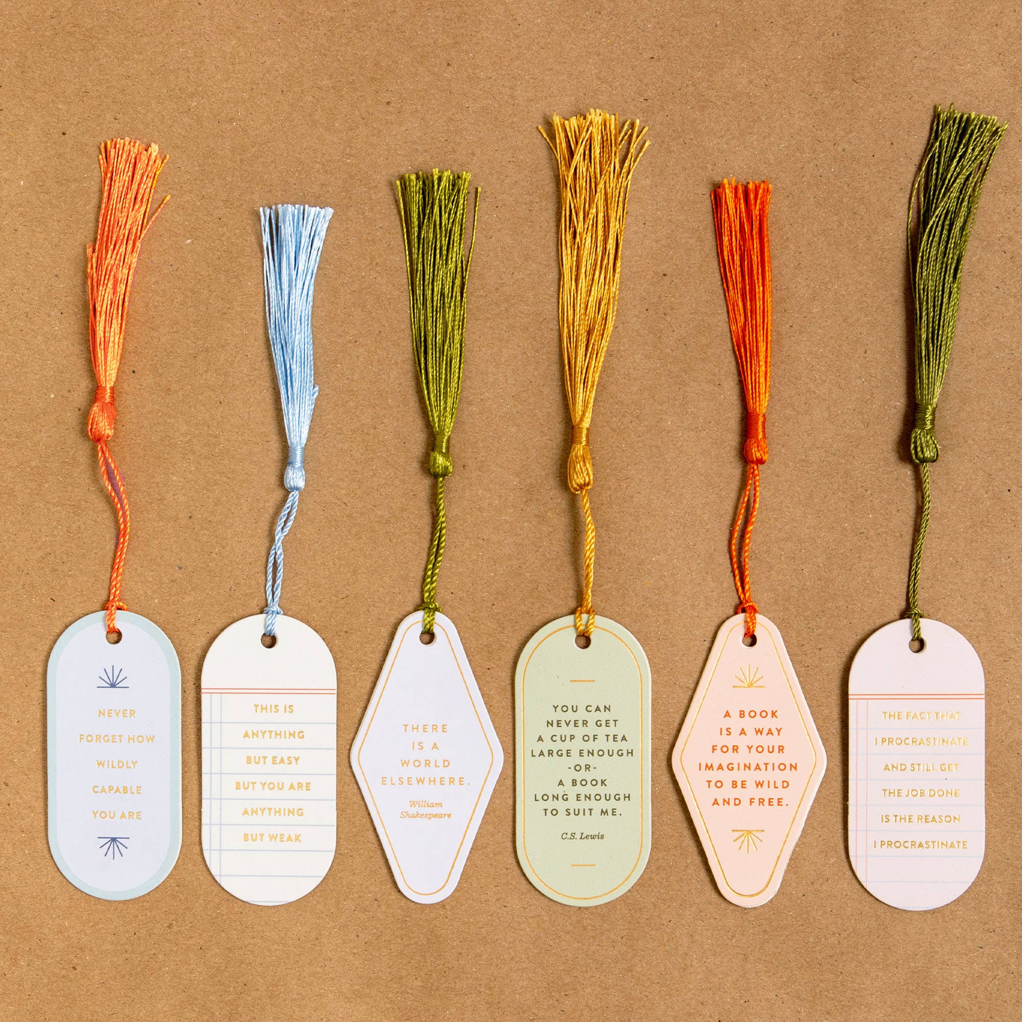 Studio Calico - Wholesale Bookmark - Cup Of Tea Anything But Weak Vegan Leather Bookmark Leather Bookmark4