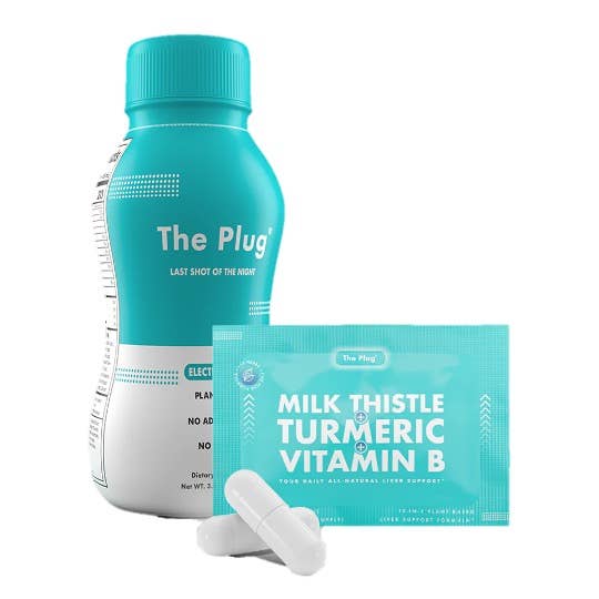 The Plug Drink - Wholesale Oral Supplement/Vitamin - The Plug Hangover, Liver Cleanse Detox 30 Drinks 30 Pills