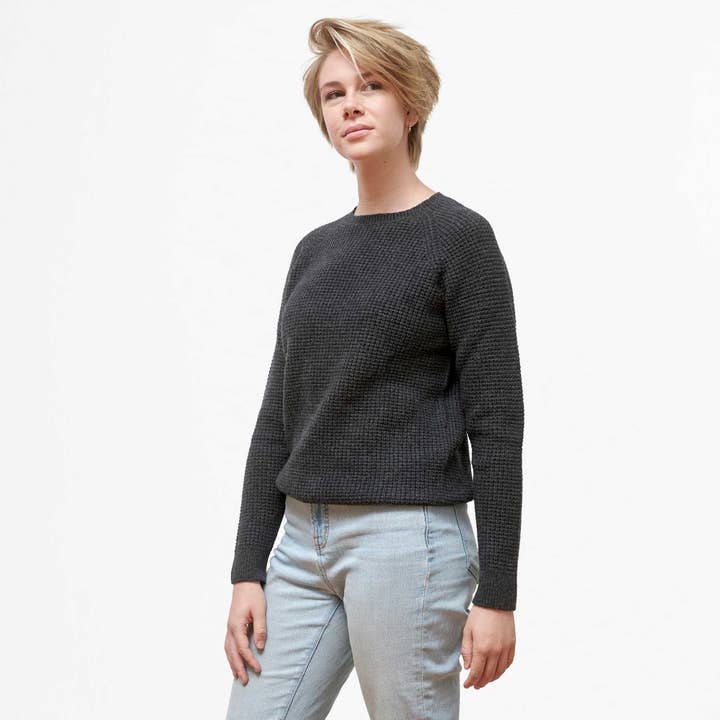 Yak Wool / Merino Waffle Knit for wholesale by Oliver Charles