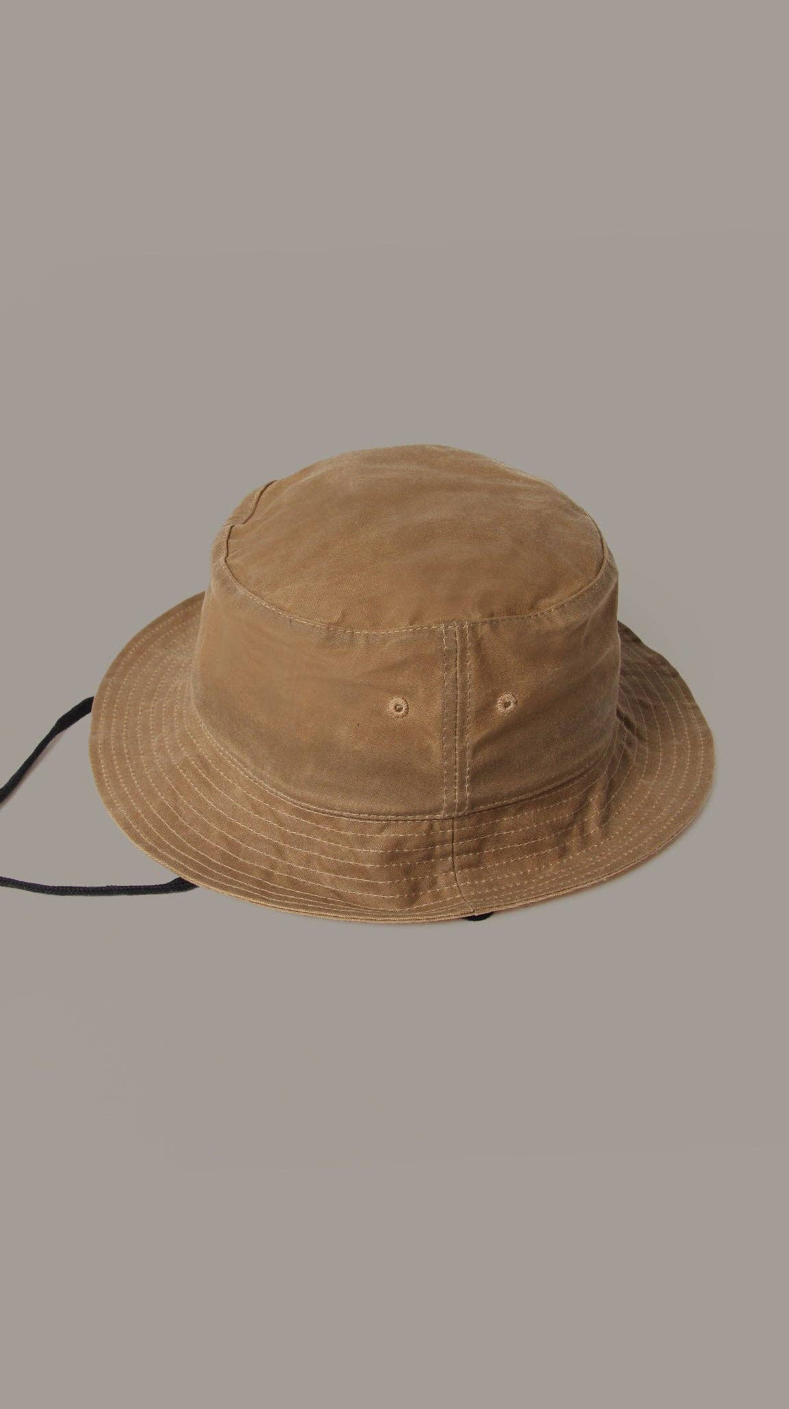 Muttonhead - Vente Bob – unisexe - Chapeau de seau - Toile cirée Field Tan1