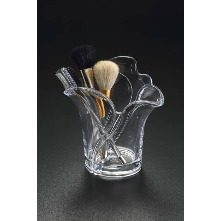 Tasse à pinceaux de maquillage Calla Lily pour la vente par Huang Acrylic