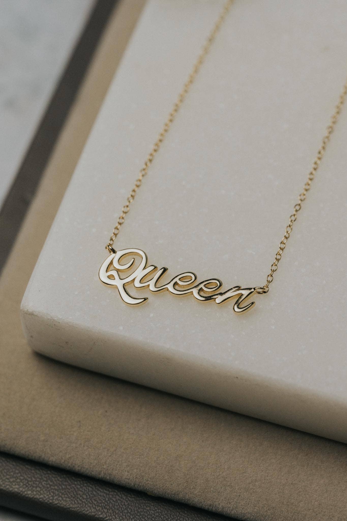 Spitfire Girl - Wholesale Pendant/Charm Necklace - Queen Gold Necklace1