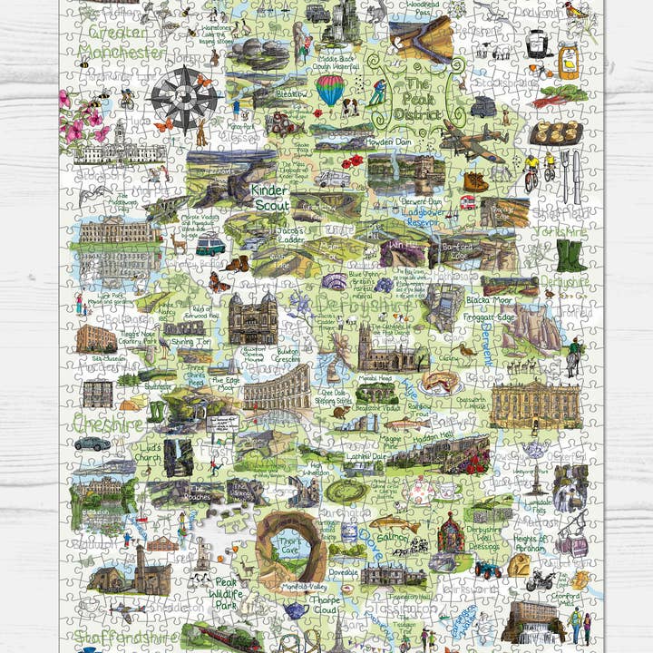 GB Jigsaws Ltd - Wholesale Puzzle - Adult - The Peak District - Emma Joustra Jigsaw Puzzle