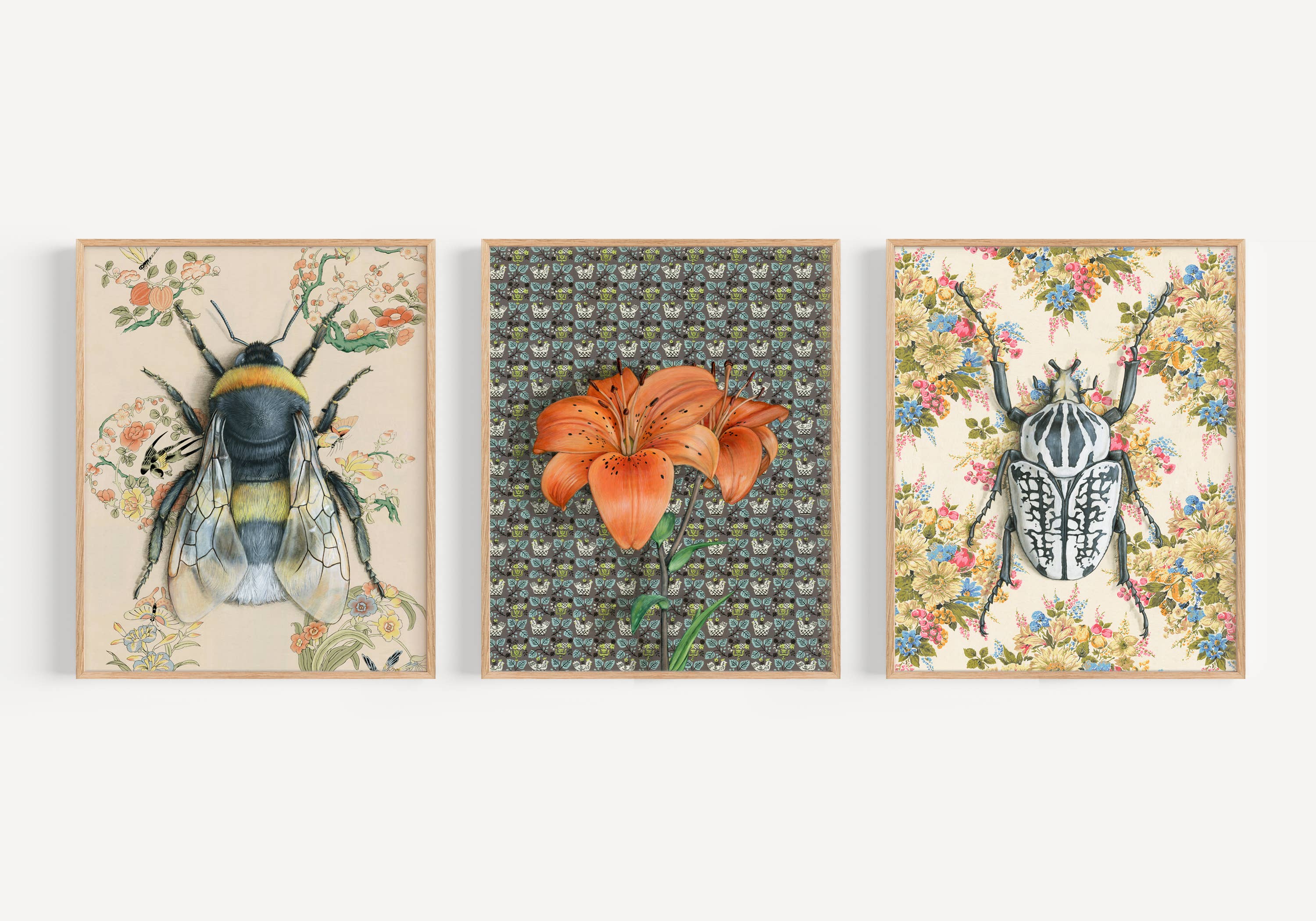 Emily Uchytil - Wholesale Art Print - Goliath Beetle - Fine Art Print - Insect Illustration - Gift6