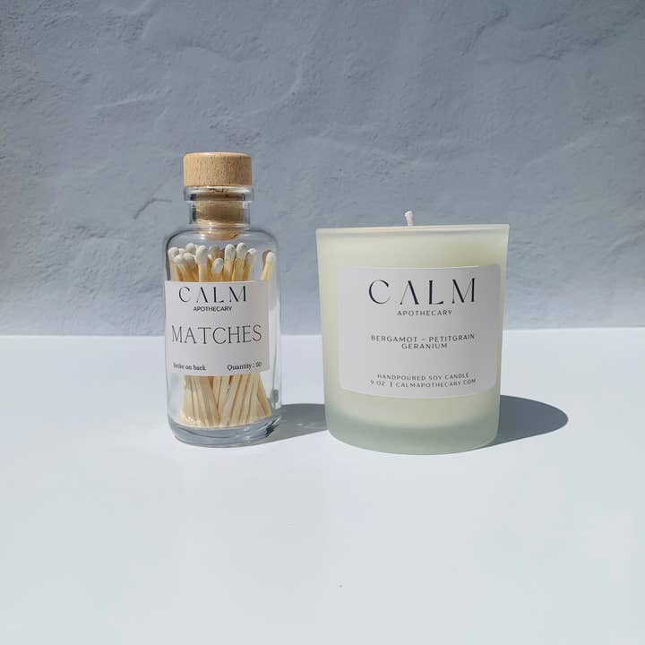 Calm Apothecary - Wholesale Matches - Apothecary Match Bottle4
