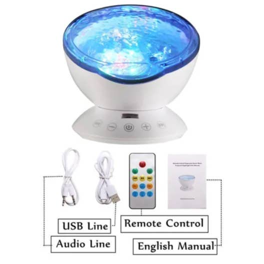 Ocean Wave Projector – LED Sea Light with Sound & Remote for wholesale by Playlearn
