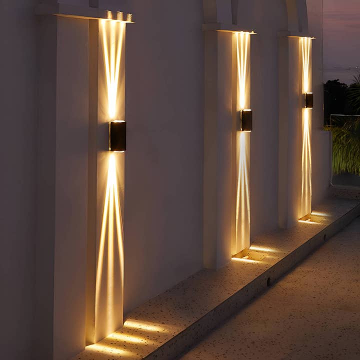 EP Design Lab - Wholesale Outdoor/Lawn Light - LED Waterproof Outdoor Beam Wall Light // Set of 2