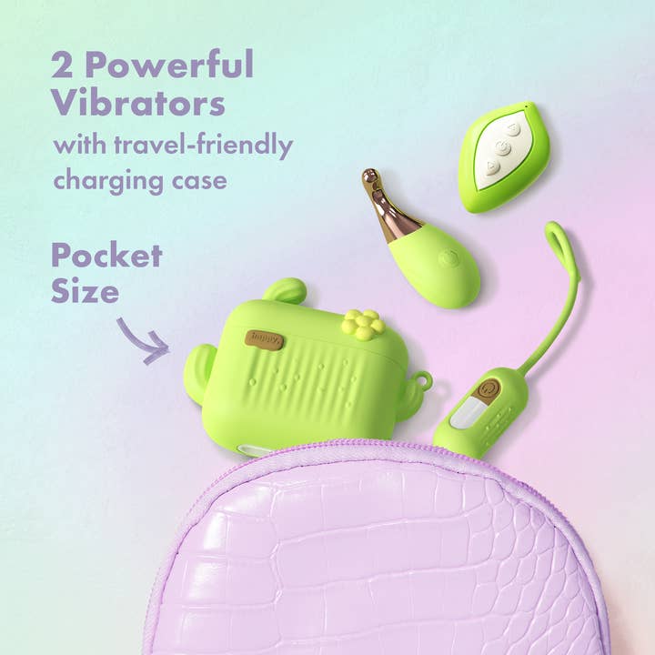 Blush - Wholesale Sex Toy - Play With Me Blooming Bliss - Mini Massage Wand & Egg Vibe