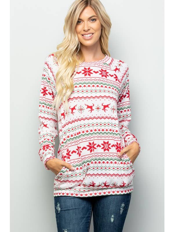 HEIMISH - Venta al por mayor Túnica - Mujer - IMPRESIÓN NAVIDEÑA ST1344-117