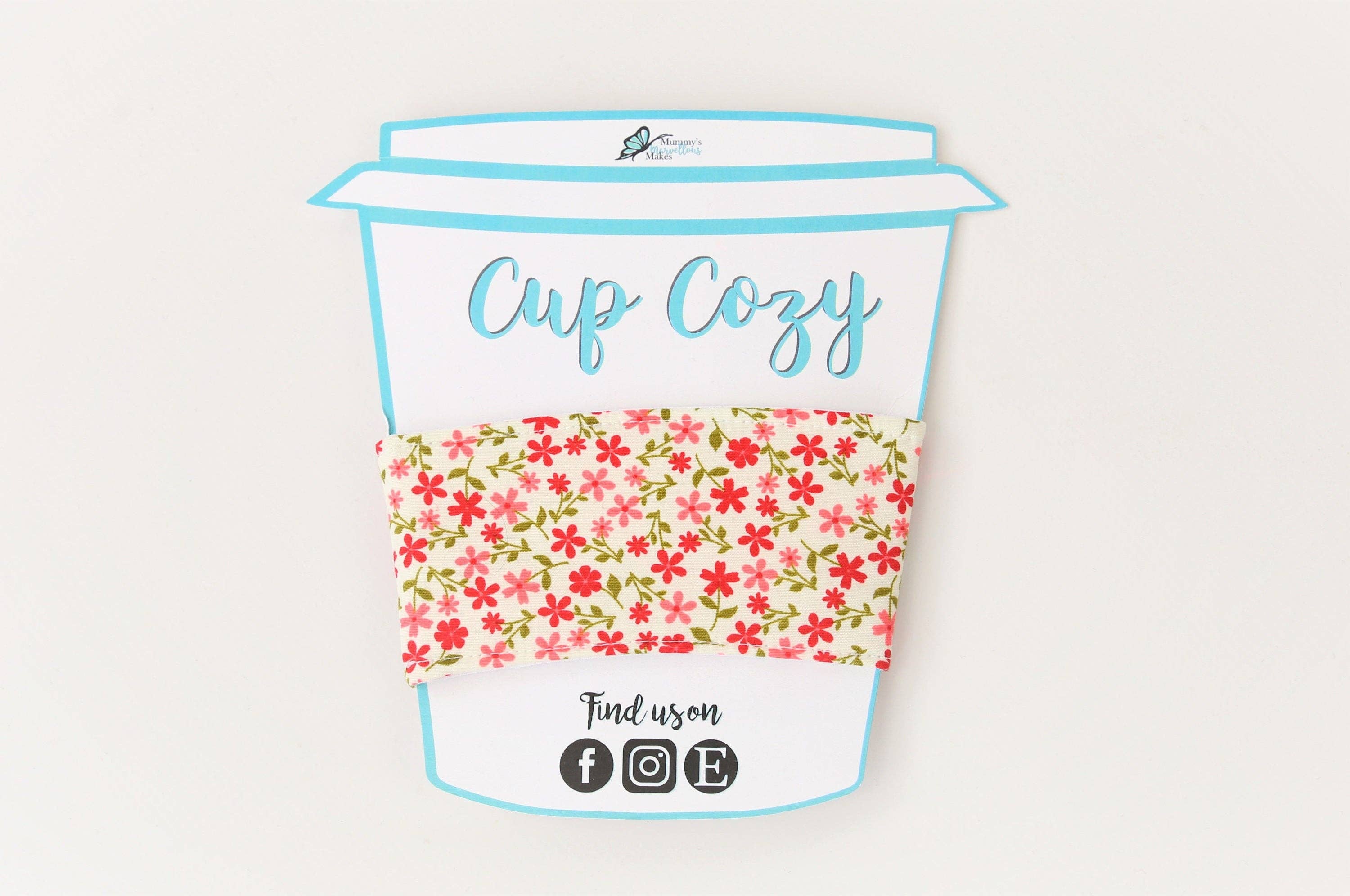 Mummy's Marvellous Makes Ltd – wholesale Drink huggers & koozies – Coffee Cup Cozy, Coffee Cup Sleeve, Coffee Cosy, Zero Waste, Coffee Gift, Eco Friendly, Teacher Gift, Gift for Her1