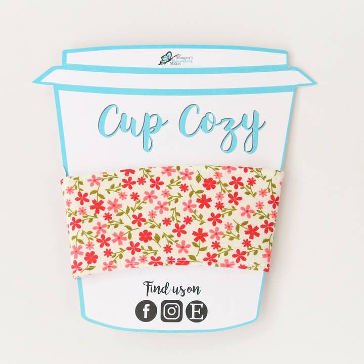 Mummy's Marvellous Makes Ltd – wholesale Drink huggers & koozies – Coffee Cup Cozy, Coffee Cup Sleeve, Coffee Cosy, Zero Waste, Coffee Gift, Eco Friendly, Teacher Gift, Gift for Her1