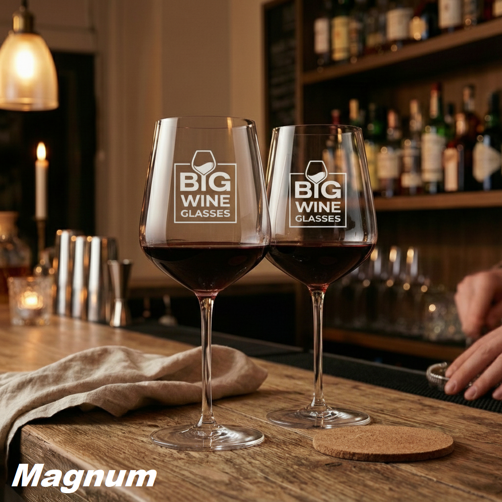 Big Wine Glasses - Wholesale Wine Glass - MAGNUM - Oversize Big Wine Glasses (Set of 2)11