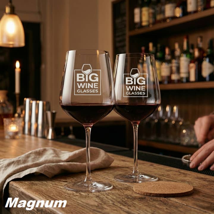 Big Wine Glasses - Wholesale Wine Glass - MAGNUM - Oversize Big Wine Glasses (Set of 2)11