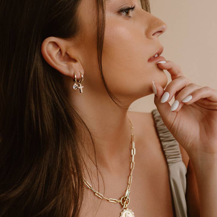 The Sis Kiss - Wholesale Individual Charm/Pendant - Vintage Coin Initial Charm2