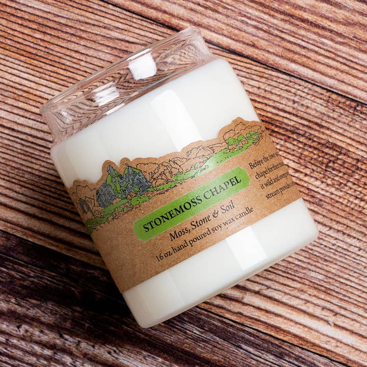 Cantrip Candles - Wholesale Jar/Filled Candle - Stonemoss Chapel 9 oz.