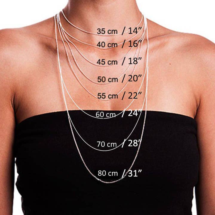 Olive & Chain - Wholesale Link & Chain Necklace - Silver Herringbone Chain Necklace6